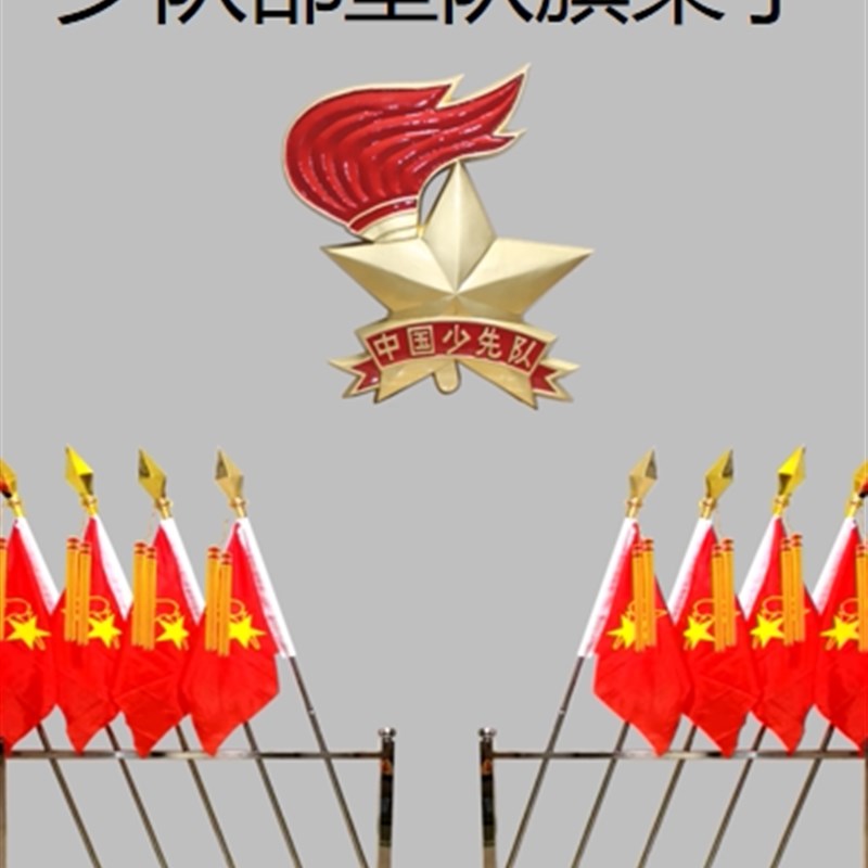 不锈钢组装插旗架移动红旗杆座定制少先队旗架会议室旗杆底座
