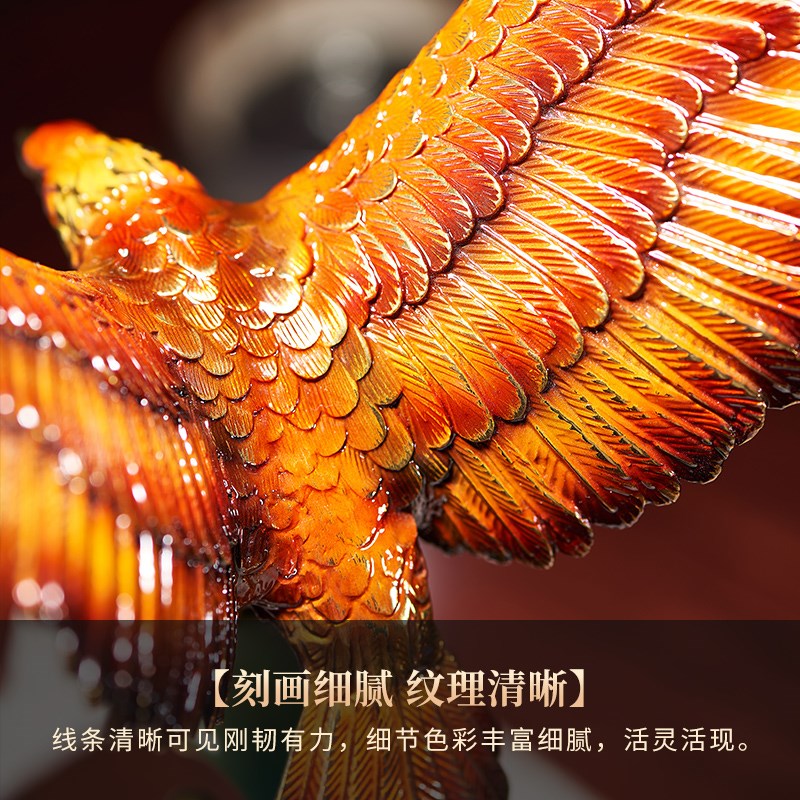 黄铜大展宏图雄鹰摆件办公室书房桌面装饰品公司乔迁开业升职礼品