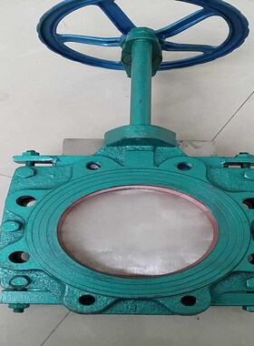 刀型闸阀浆料阀闸板阀薄型浆料闸阀ZT9928造纸厂手动方形浆液阀80