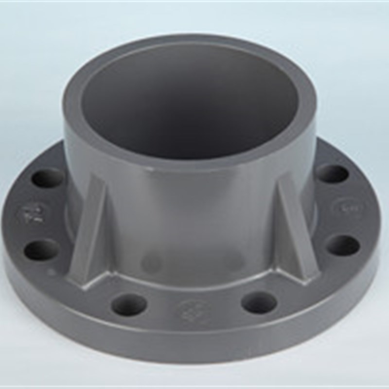锚牌日标PVC-U灰色管件 DN50 60mm2寸UPVC一体法兰 PVC单片式法兰