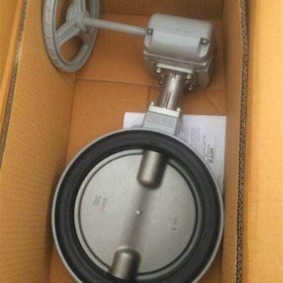 不锈钢阀板铝合金蝶阀 进口日本北泽蝶阀 粉尘污水气体 DN125150