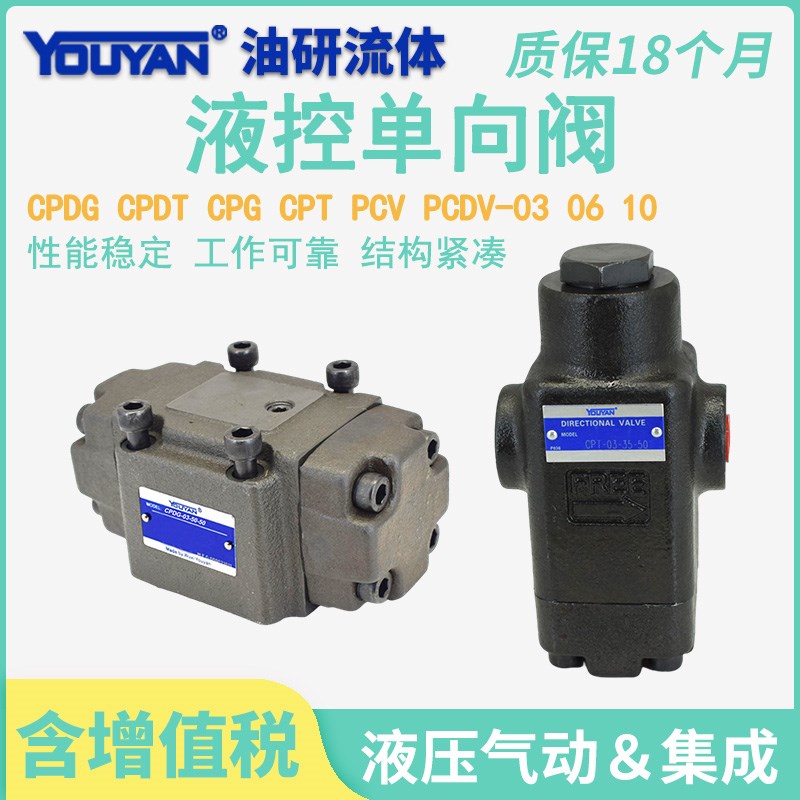 CPDG-03液压CPT液控CPDT-06单向阀CPG-10 E ET PCV-T06  PCDV-03G