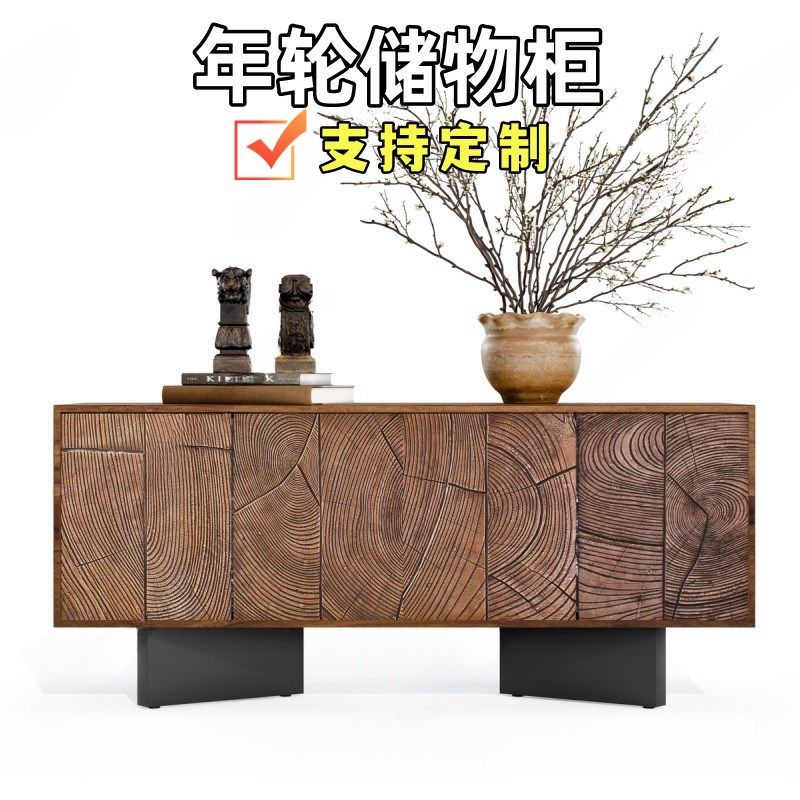 北欧烤漆餐边柜实木客厅电视柜多功能烤漆视听柜储物柜地柜收纳柜