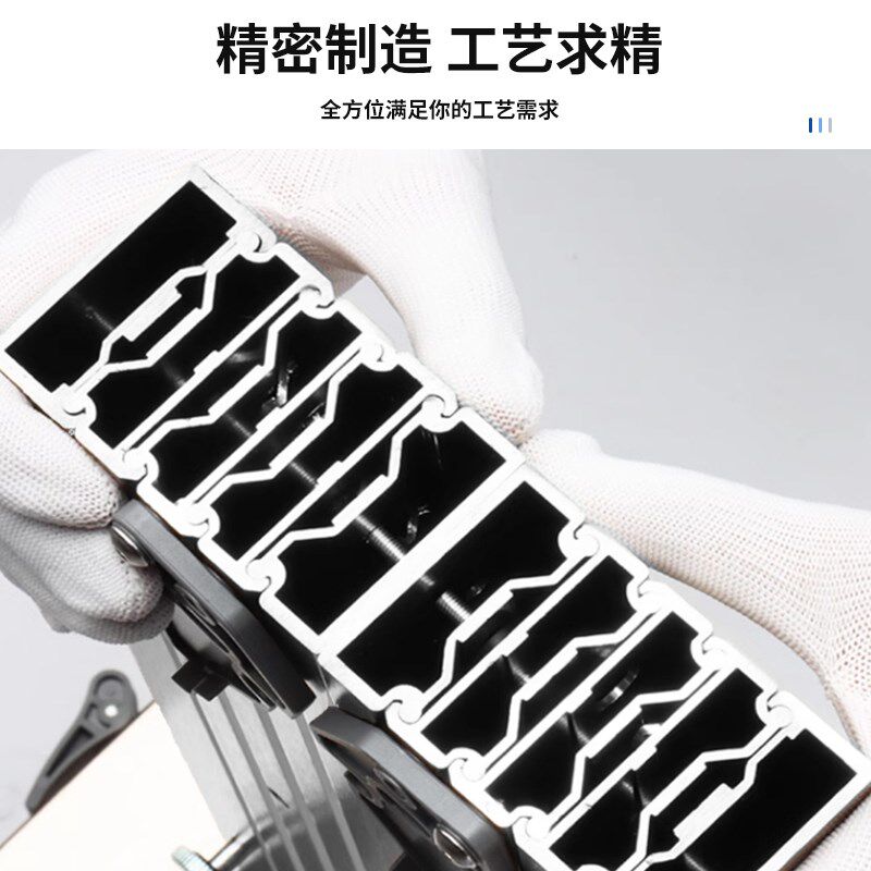 隐藏抽屉式厨房餐边桌滑轨多节轨道平推带脚隐形折叠抽拉餐桌导轨