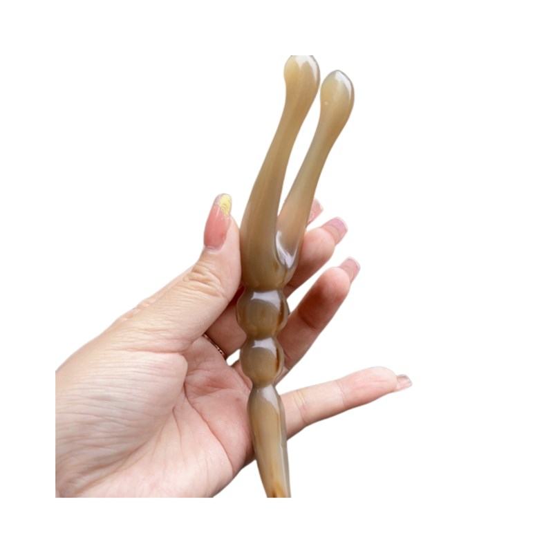 牛角美鼻器按摩鼻部经络眼部,耳后根.拨筋点穴头皮清洁牛角梳护理