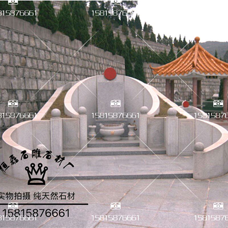 广州汉白玉墓碑 家族套碑//艺术墓碑/曲阳花岗石墓碑/传统家庭墓