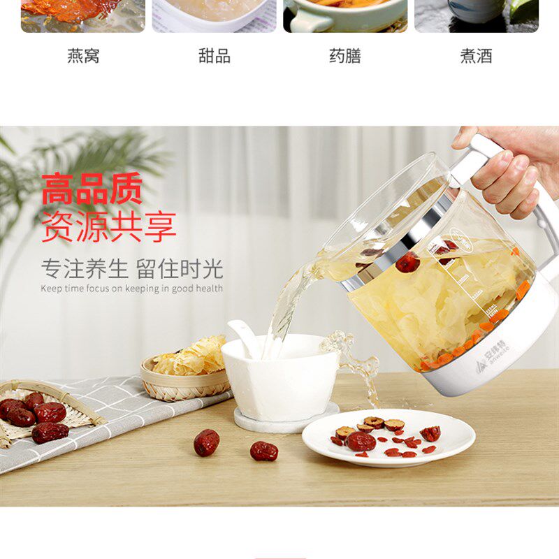 全自动养生壶多功能高硼硅加厚玻璃煮茶器家用小型煎药壶电烧水壶