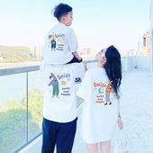 2026超火亲子装 多巴胺衣服童装 一家三四口夏季 t恤衫 短袖 不一样