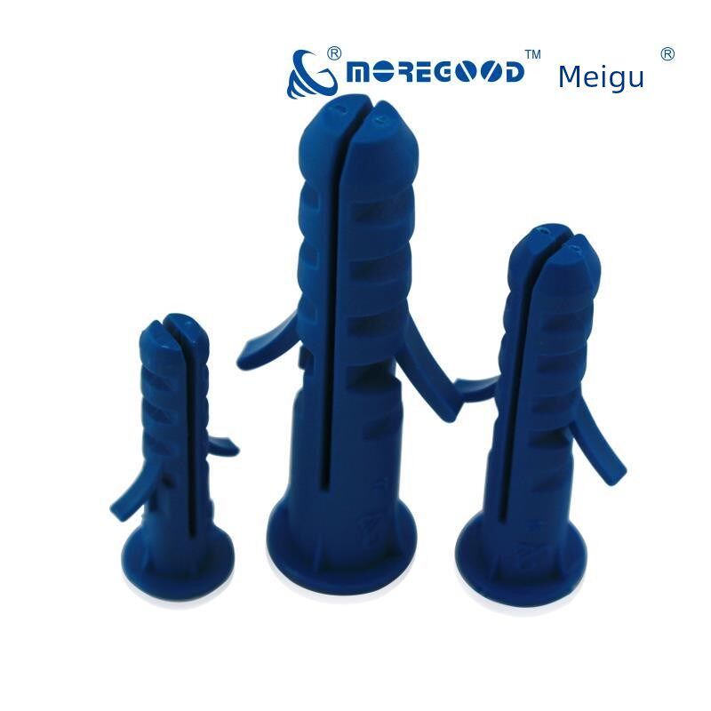 美固小蓝鲨袋装 鱼式尼龙膨胀管 蓝色涨塞胶塞 鱼形套管式膨胀钉
