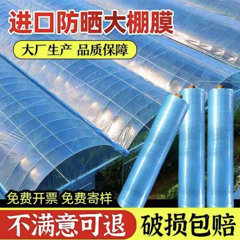 进口大棚塑料膜农用薄膜抗老化塑料布高透光无滴膜葡萄专用膜整卷