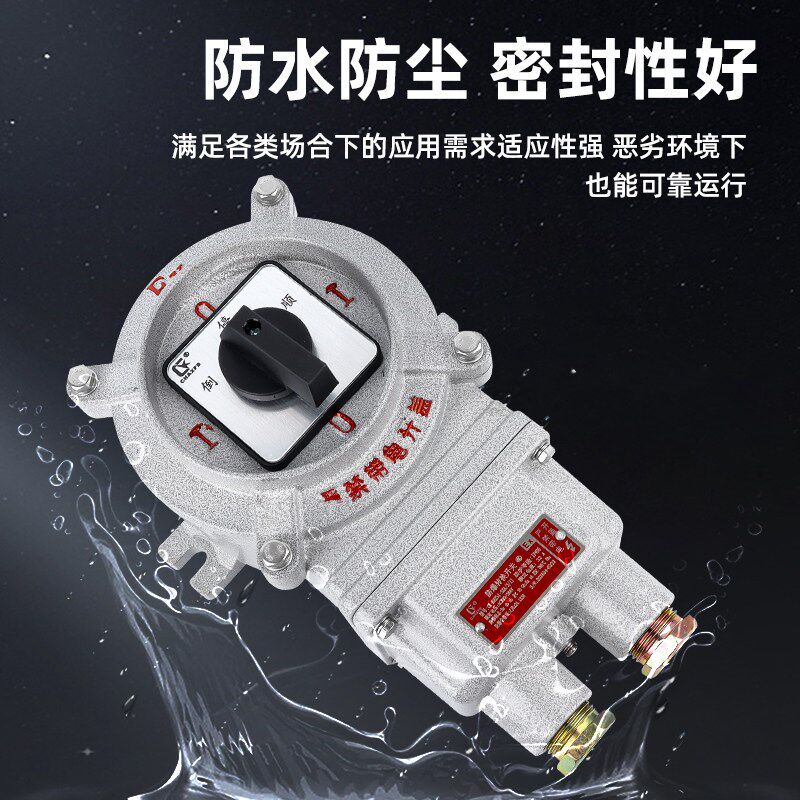 CX-BHZ51防爆转换开关防爆倒顺开关220V电机加厚防爆防腐铝合金