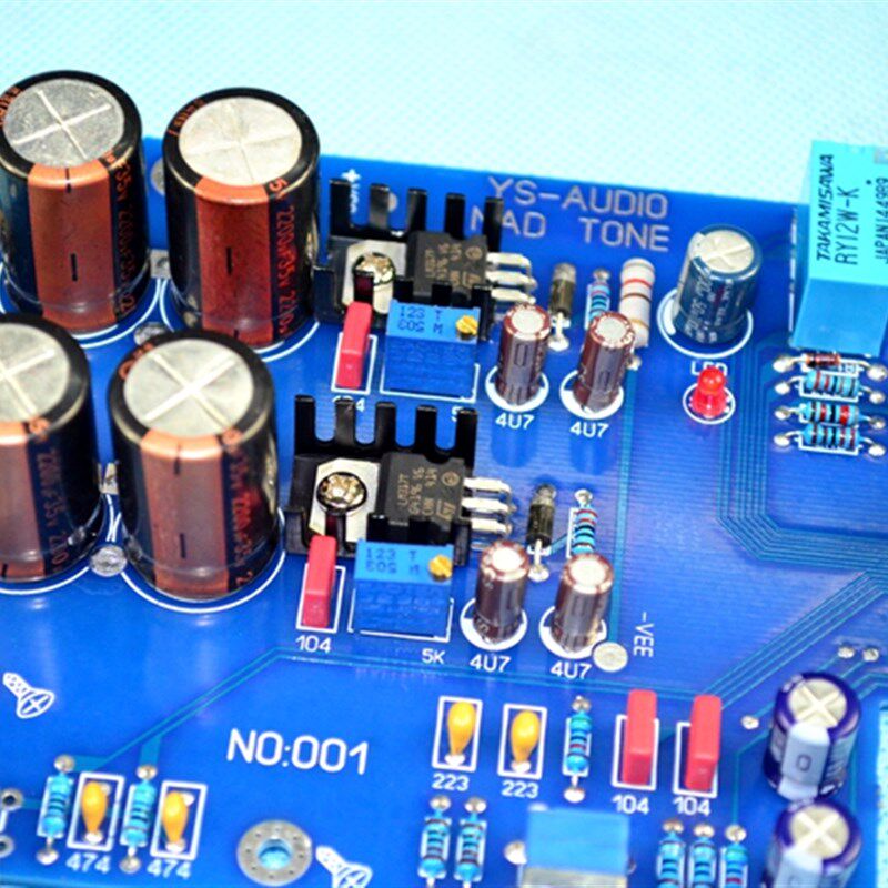 参考英国NAD线路HiFi发烧前级音调板 前级功放板 分立元件成品板