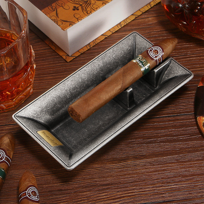 CIGARLOONG茄龙雪茄烟灰缸大号复古古铜创意个性客厅摆件装饰烟缸