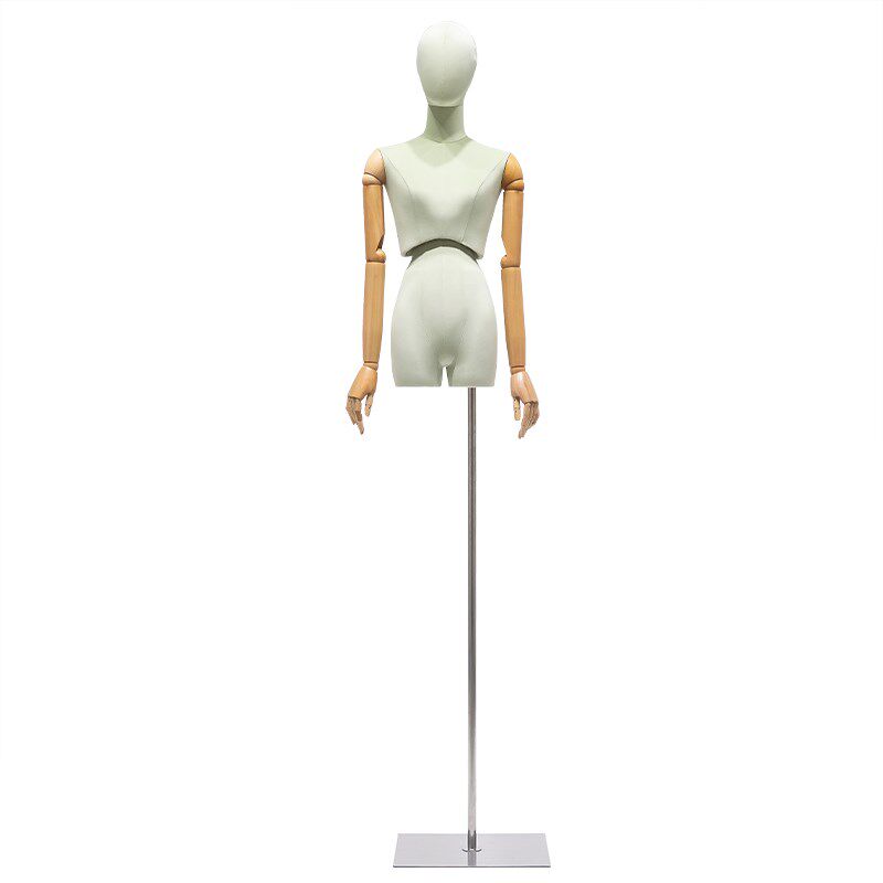 服装店彩色扭腰模特道具女半身人台假人偶女装店模特展示架全身