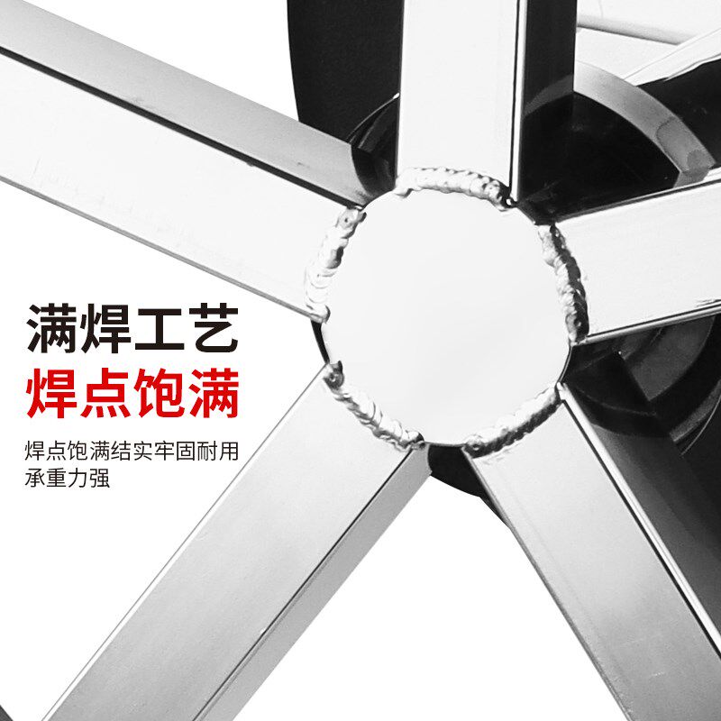 不锈钢靠背椅特厚304圆凳流水线工厂车间用PU凳实验室升降凳带轮
