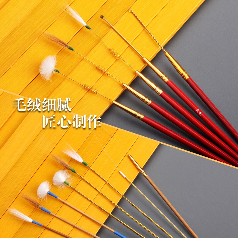 专业采耳工具套装掏耳朵工具毛棒高级发光耳勺金箔铝盒31件套