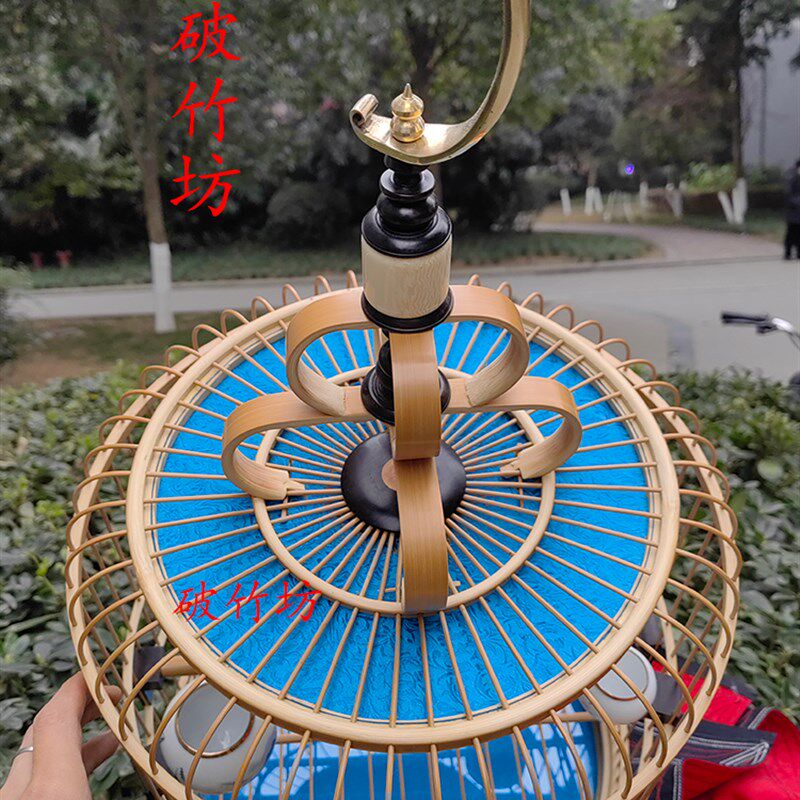 四川成都手工老竹画眉笼子 贴青笼 全套包邮 川笼画眉鸟笼