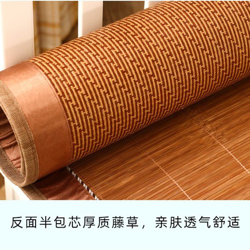 凉席竹席1.1/1.15/1.3/1.4/1.6m床直筒上下铺双面席子宿舍0.9米90