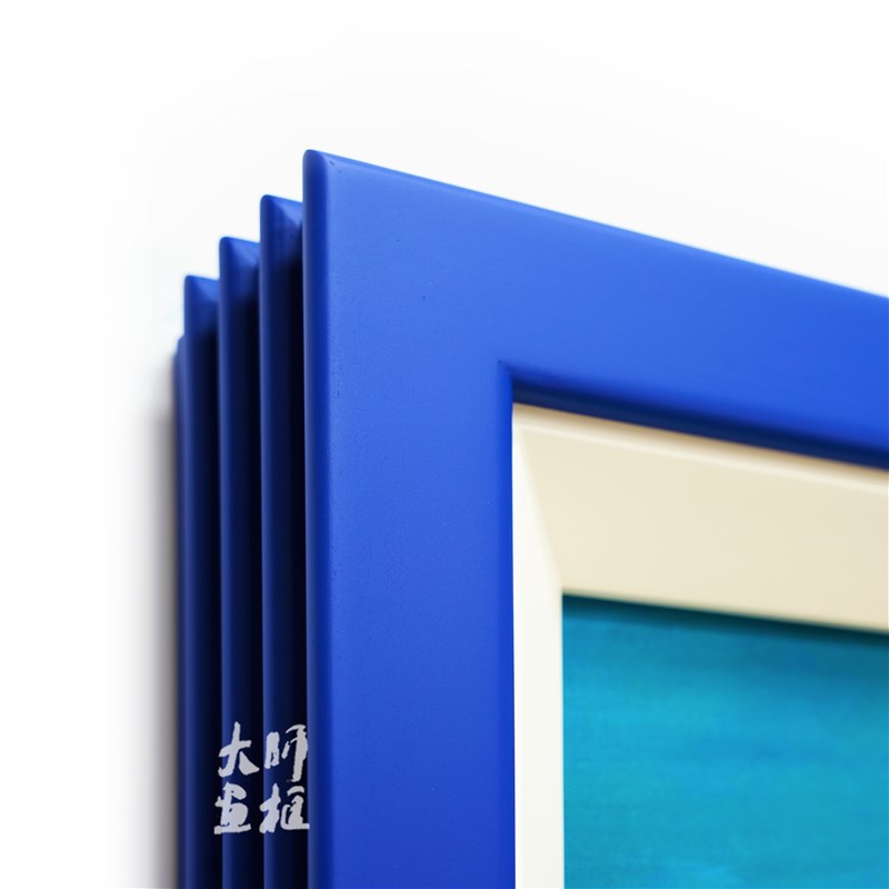 定制彩色实木画框油画框外框版画水彩装裱相框镜框复古简约电视框