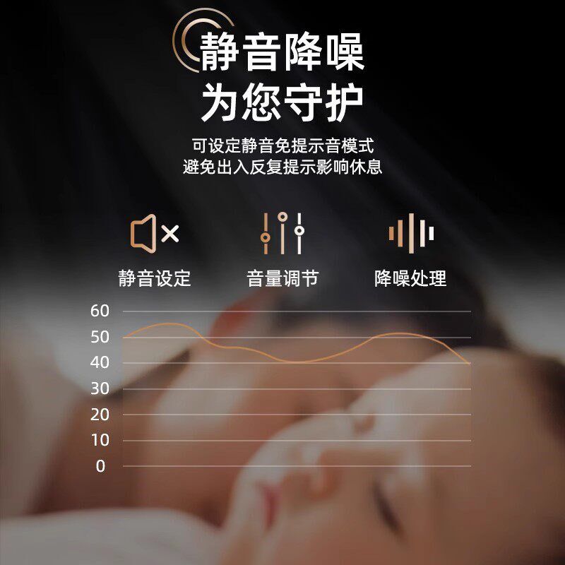 木门专用指纹锁把手单舌智能锁办公室卧室室内门密码锁房门电子锁
