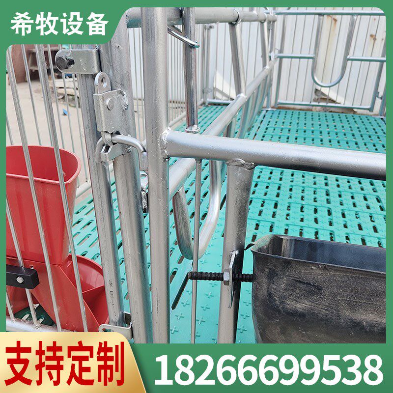 母猪产床落地式单体全复合式带漏粪板猪用定位栏限位栏养殖设备