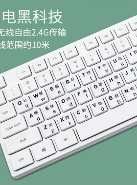 中文拼音大字母老人小孩键盘近视弱视有线老年人学习打字汉字小写