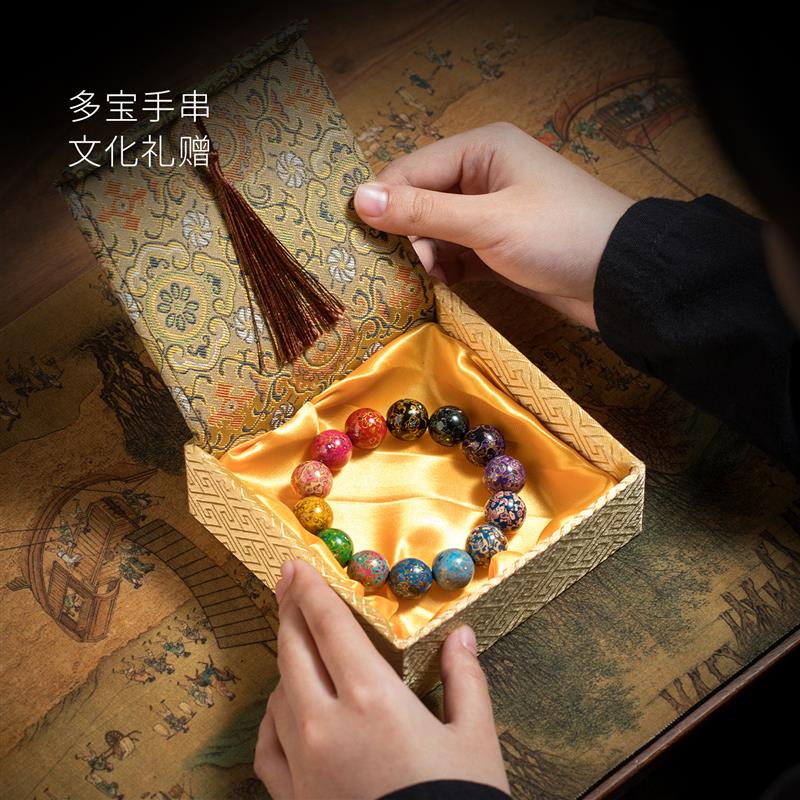 妙莲天香非遗传承人林剑军手工大漆多宝手串手錬佛珠饰品文玩礼品
