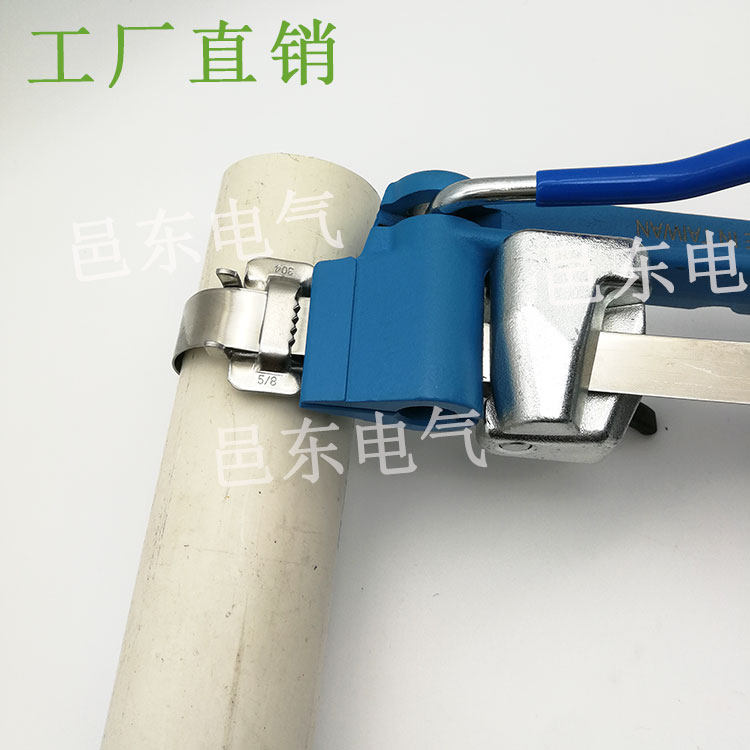 YDBT001摇杆式不锈钢扎带紧带机标牌管道钢带打包机钢带钳拉紧器