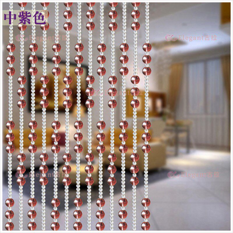 古拉水晶珠帘防蚊风水珠帘成品门帘隔断挂水晶帘窗帘玄关客厅558
