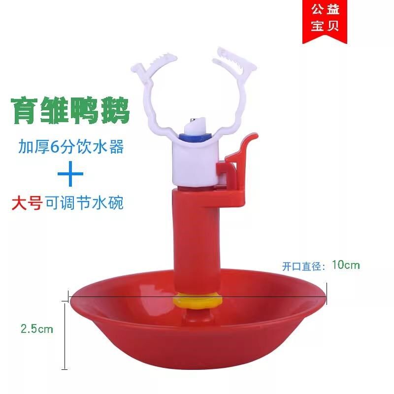 新型育雏水碗 雏鸡自动饮水器乳头饮水碗 接水杯小鸡育雏水碗养殖