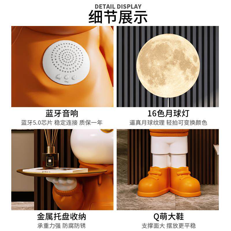 存钱罐暴力熊客厅摆件大型落地电视柜旁储钱罐特大号乔迁新居礼物