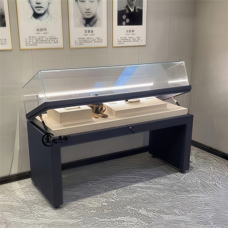 博物馆展示柜文物字画展览陈列柜企业样品展厅防尘玻璃柜精品展柜