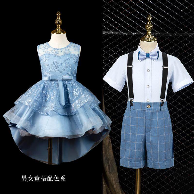 六一儿童演出服男女童大合唱钢琴服装中小学生毕业照诗歌朗诵礼服