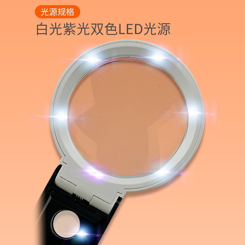 台式放大镜10倍维修表用高清带灯阅读雕刻30焊接工作台手持式60倍图片