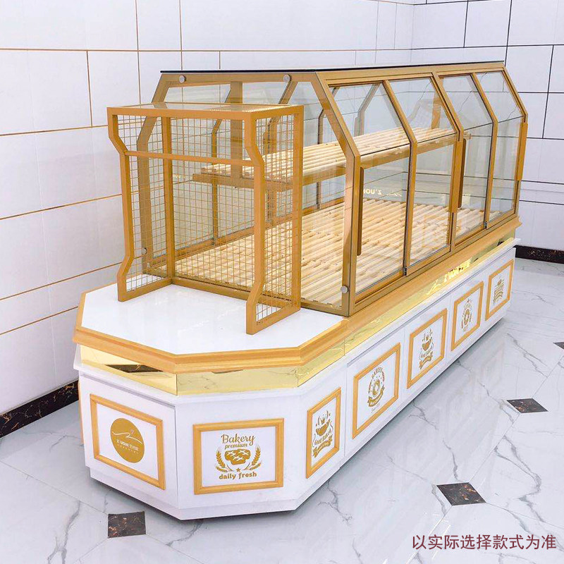 面包柜面包展示柜蛋糕店糕点中岛柜货架展示架模型烘焙房边柜展柜