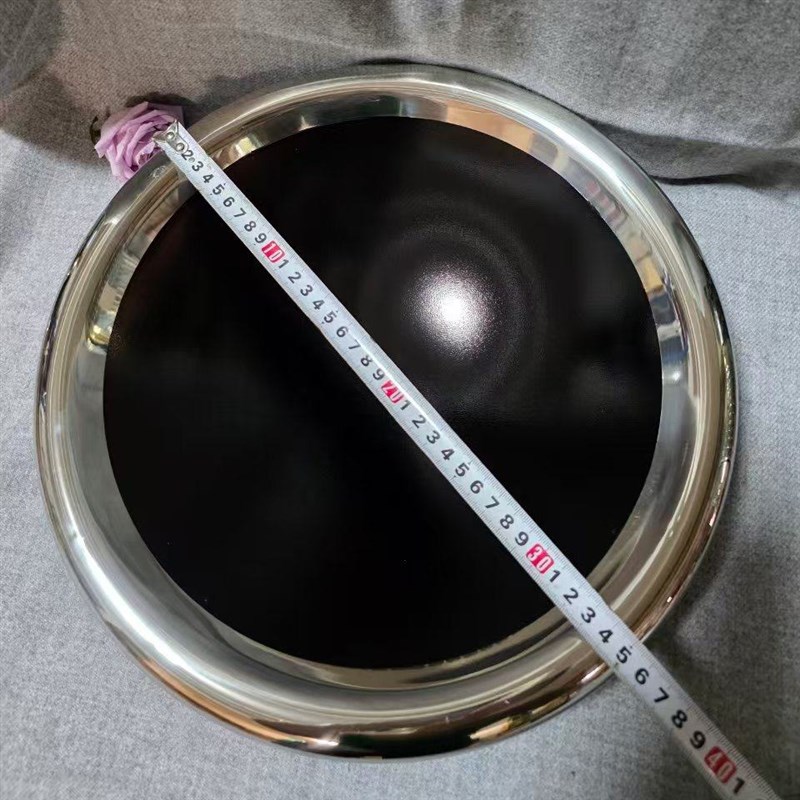 商用电磁炉凹面板带钢圈 耐高温微晶锅厚6MM电磁灶小炒炉通用