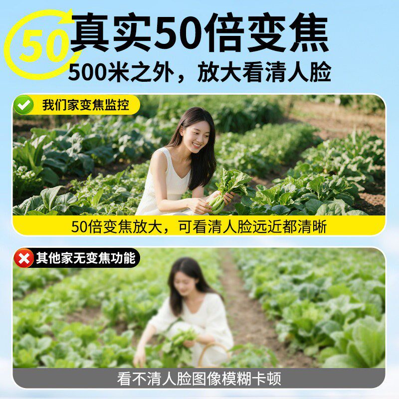 太阳能摄像监控360度无死角室外无电无网高清夜视2026新款摄影头