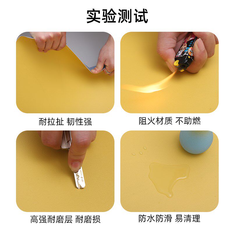 纯黄色地板革商用水泥地直接铺加厚耐磨防水防滑pvc塑胶地板铺垫