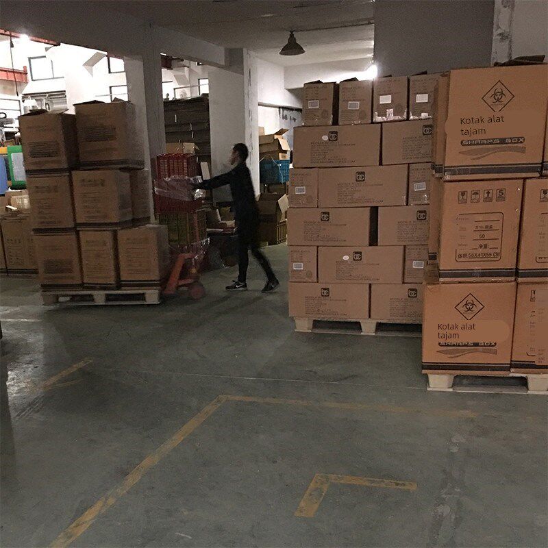 方形整箱医疗利器盒锐器盒黄色包邮垃圾桶一次性针头废物盒诊所