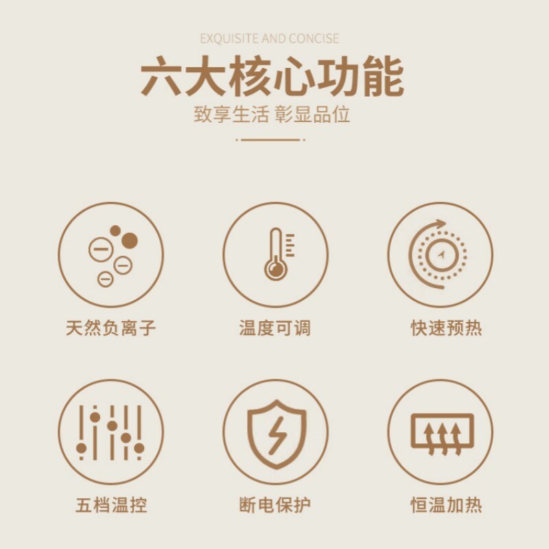 美发电卷棒发廊专业卷发棒五档控温负离子护发陶瓷釉不伤发烫发器