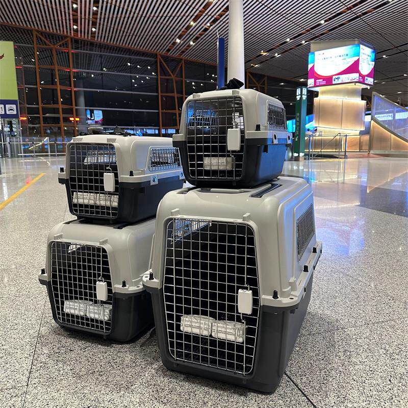 国航深航宠物航空箱拉杆箱猫狗国际IATA标准四周铁网箱出行车载箱