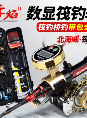 新款筏钓竿全套套装桥钓笩伐杆电子数显筏钓轮钛合金磁力一键缓降