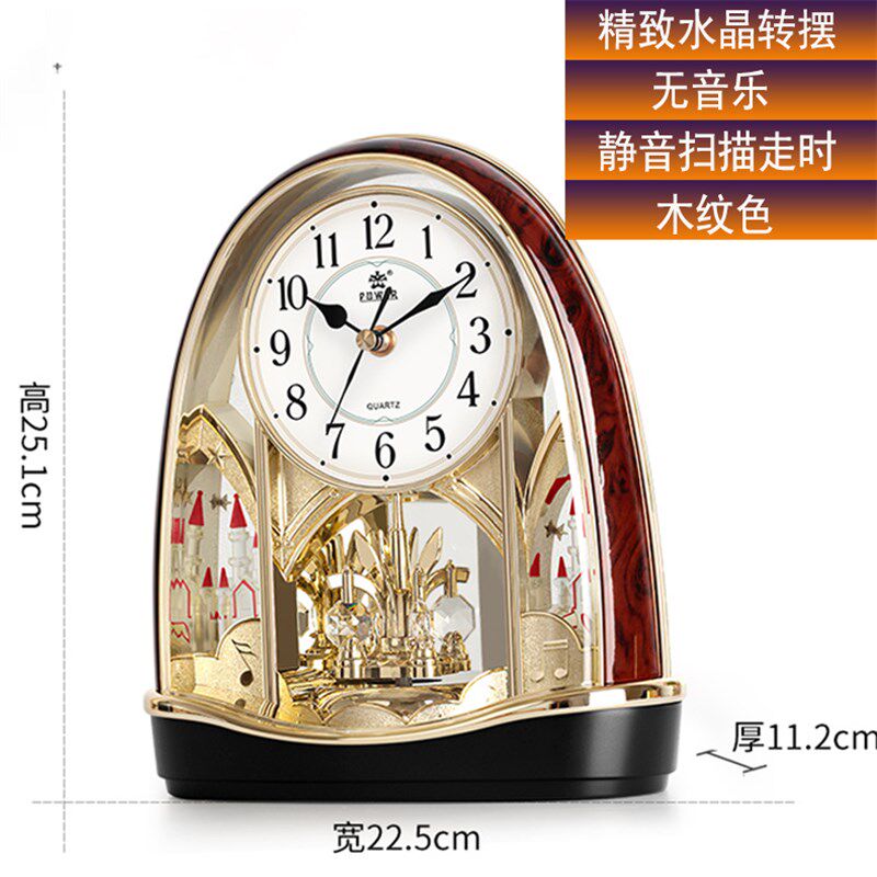 霸王钟表客厅台钟座钟大号创意欧式复古卧室静音时钟电子钟石英钟