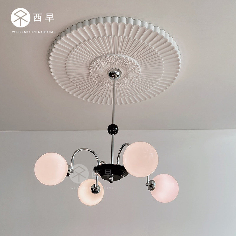 西早 现代简约艺术玻璃吊灯 北欧卧室客厅餐厅衣帽间设计师灯