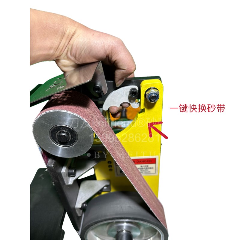 刀友全能型工业抛光机砂带机立卧带调速布轮抛光机家用DIY磨刀机