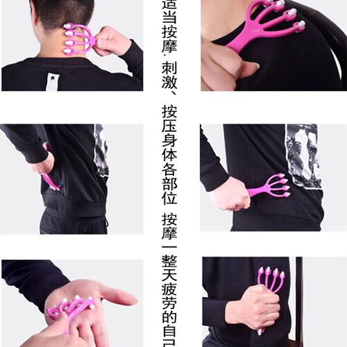 淋巴排毒脚步按摩器女家用多功能手动全身穴位脖子足底手持式滚轮