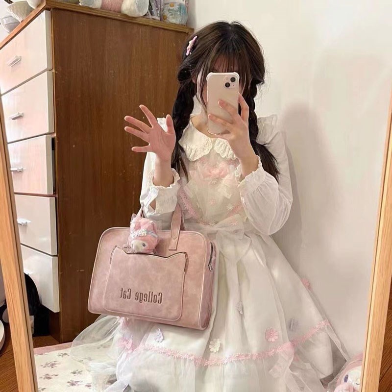 电脑包女新款高级手提商务公文包16寸笔记本通勤多功能单肩平板包