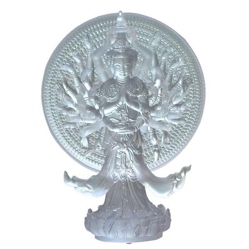 琉璃千手观音菩萨佛像摆件佛堂寺庙佛前供奉摆放佛具用品观世音