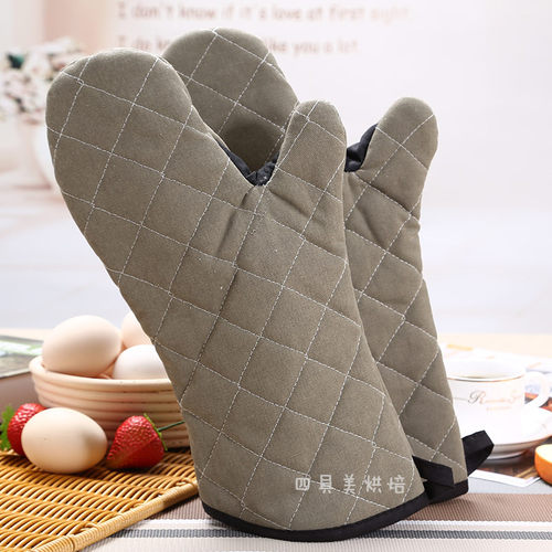 三能17寸耐高温手套 微波炉烤箱专用隔热防烫 加厚一副2只SN7992