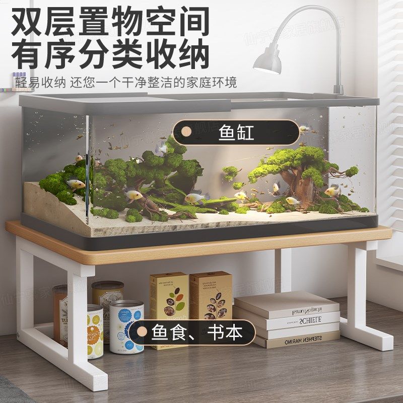 印表机置物架支架办公桌子双层台面分层收纳层架增高架桌面鱼缸架